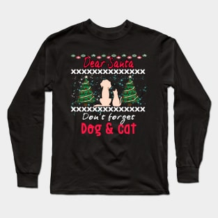 Xmas gnomes, Christmas dog and cat, Xmas, Xmas shirt, Xmas t-shirt, Long Sleeve T-Shirt